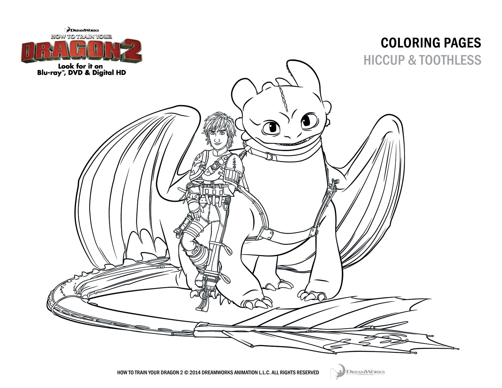 How to Train Your Dragon 2 Free Coloring and Activity Pages #
